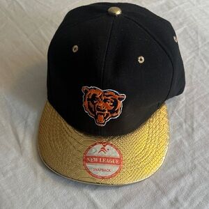 Chicago Bears Black and Gold SnapBack Hat